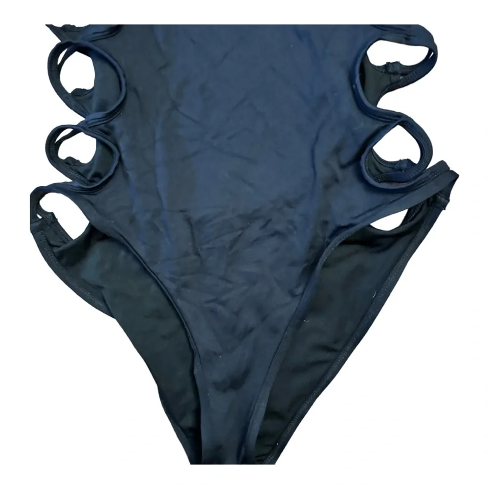 Frederick's of Hollywood Black One Piece Bathing Suit - Picture 3 of 7